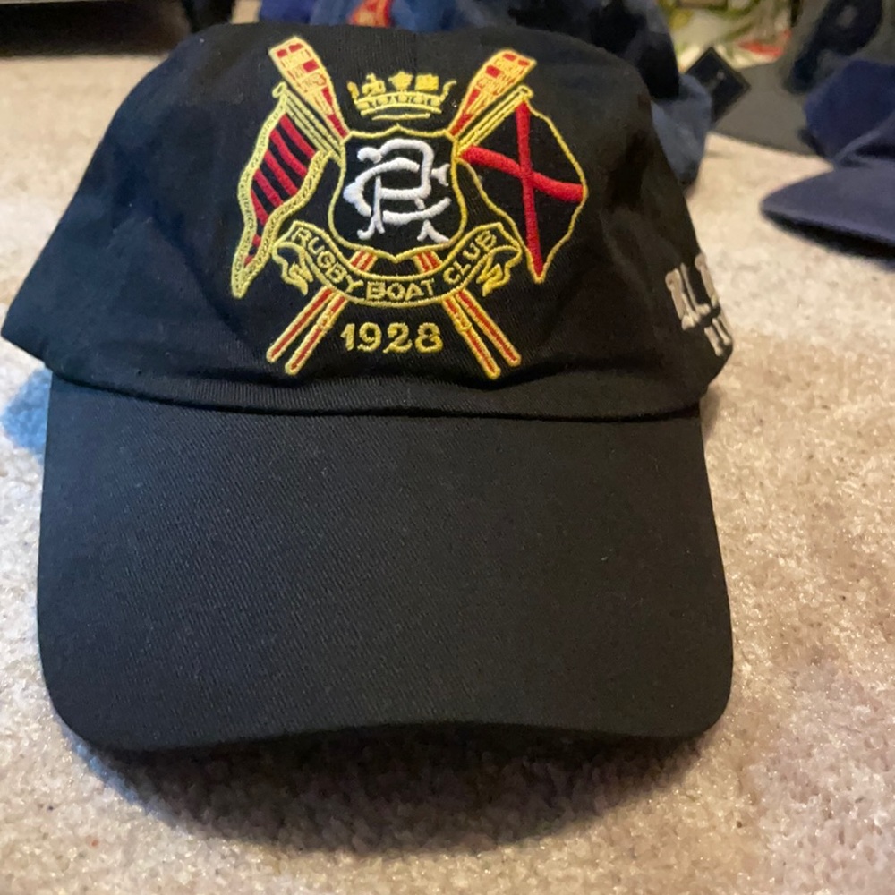Black Rugby by Polo Ralph Lauren boat club hat NWOT
